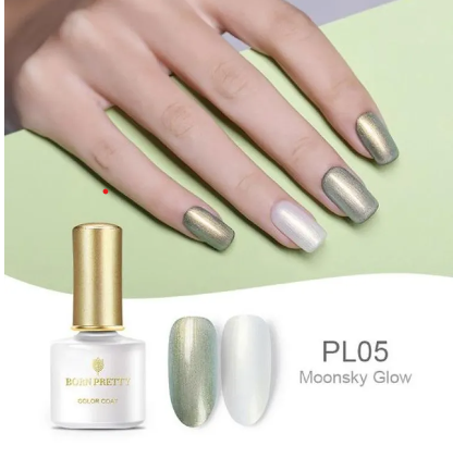 BORN PRETTY 10ML Mermaid Shell Pearl UV Gel Chameleon Shimmer Lacquer Soak Off Nail Art UV Gel Polish Manicure