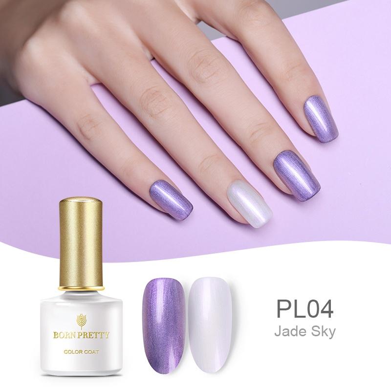 BORN PRETTY 10ML Mermaid Shell Pearl UV Gel Chameleon Shimmer Lacquer Soak Off Nail Art UV Gel Polish Manicure