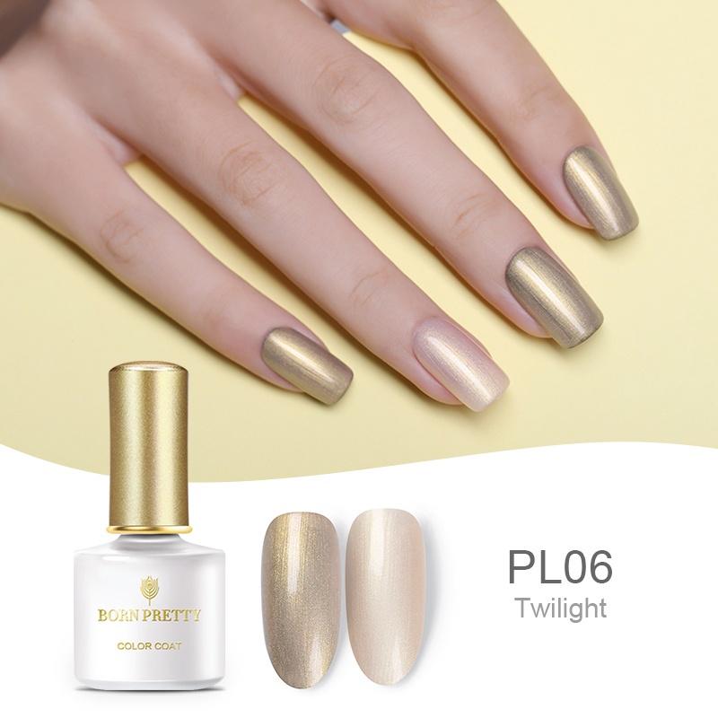 BORN PRETTY 10ML Mermaid Shell Pearl UV Gel Chameleon Shimmer Lacquer Soak Off Nail Art UV Gel Polish Manicure