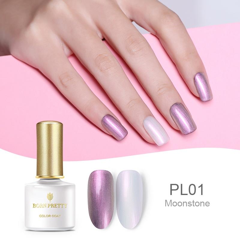 BORN PRETTY 10ML Mermaid Shell Pearl UV Gel Chameleon Shimmer Lacquer Soak Off Nail Art UV Gel Polish Manicure