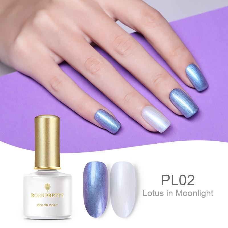 BORN PRETTY 10ML Mermaid Shell Pearl UV Gel Chameleon Shimmer Lacquer Soak Off Nail Art UV Gel Polish Manicure