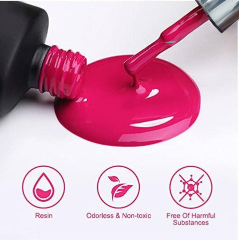 KWEEN Pro Gel Nail Polish 15ML No Wipe Glossy Purplish series UV/LED Soak Off Gel Nail Polish Kit for Manicure Nail art Home Nail DIY Salon