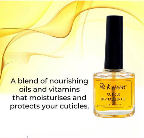 KWEEN Nail Cuticle Revitalizing Oil, Nourish and Moisturize Nails, Cuticle Care Oil for Soothing and Strengthens Nails, Heals Dry Cracked Cuticles