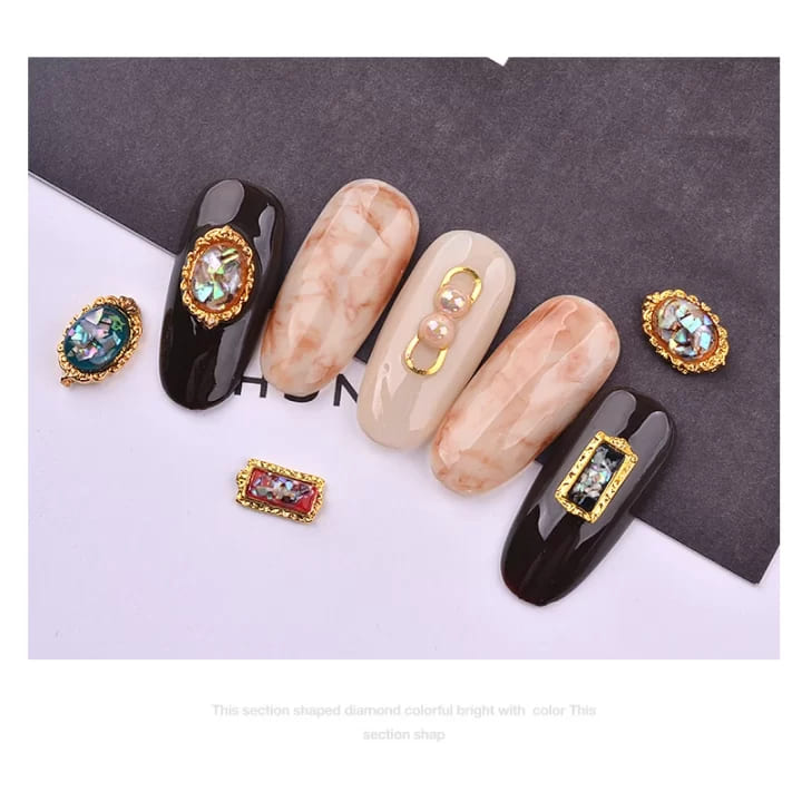 Multicolor Crystal Nail Back Nails Stone Gems Glass Jewellery 3D Nail Art Decorations Wheel DIY Design Charm