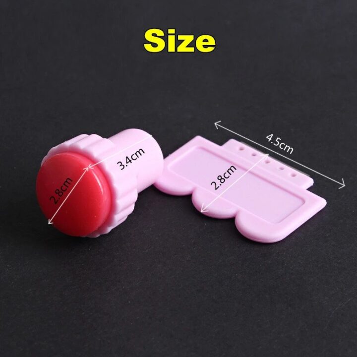 Mini Nail Art Stamper + Scraper, For Nail Stamping Template Nail Art Accessories