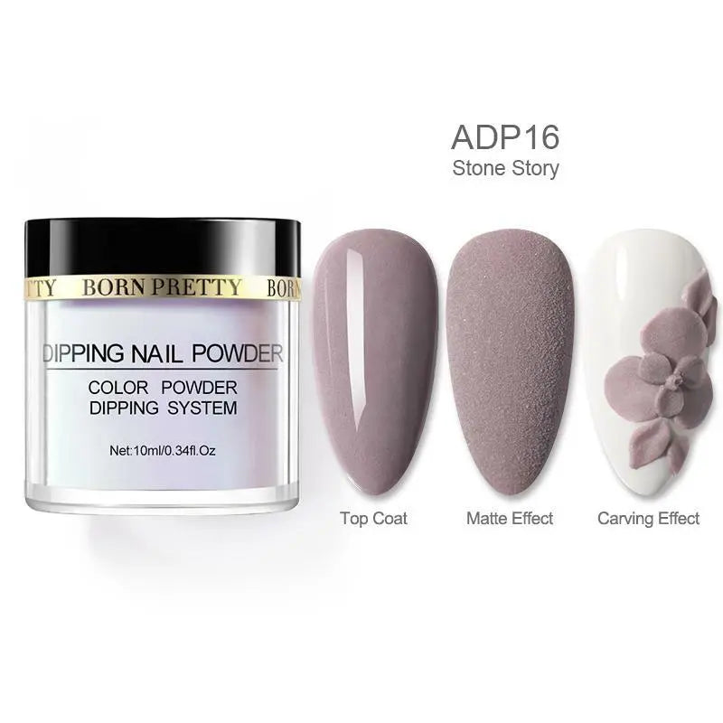 BORN PRETTY 10ml Acrylic Dipping Powder  French Nail Art DIY Natural Dry