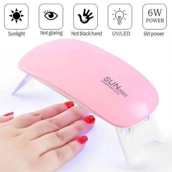 SUN Mini UV/LED Nail Lamp 6W Nail Dryer for Gel Polish Sock Off Gel Color