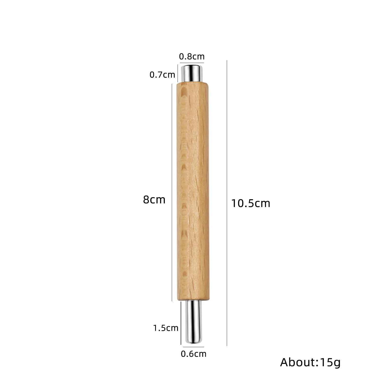 Cat Eye Magnet for Nails Wooden Anti-Fall Handle Double-Ended Cylindrical Magnet Double-Headed Cat Eye Magnetic Stick