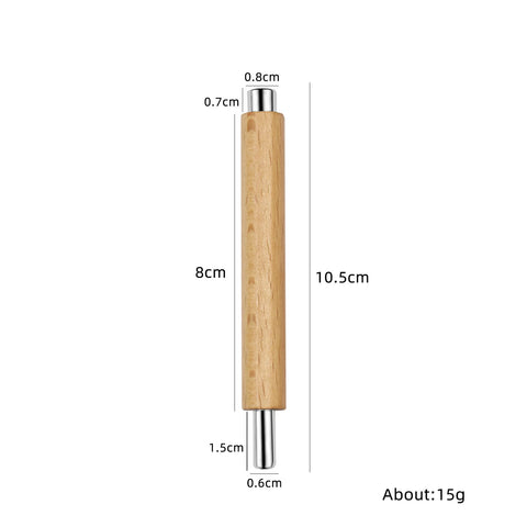 Cat Eye Magnet for Nails Wooden Anti-Fall Handle Double-Ended Cylindrical Magnet Double-Headed Cat Eye Magnetic Stick